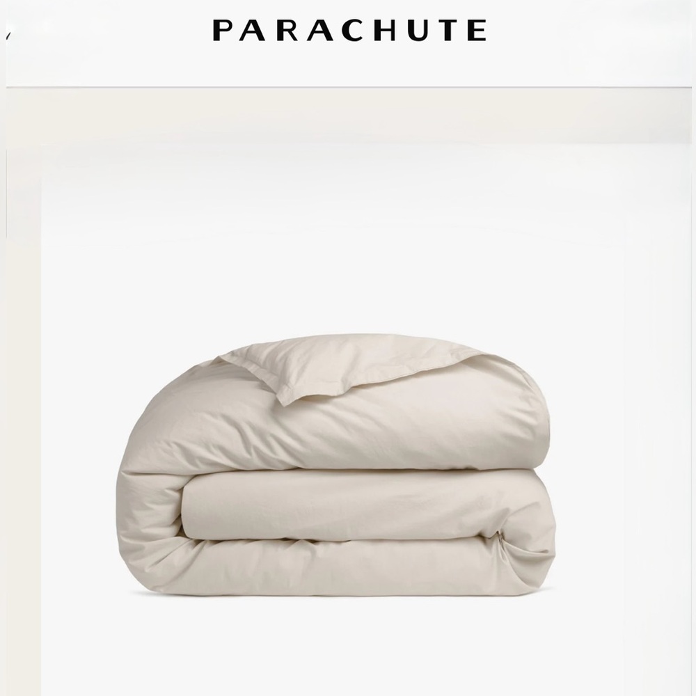 PARACHUTE Percale Duvet Cover in sand  New King Cal King